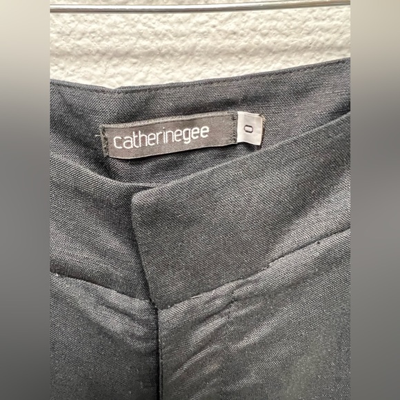 Catherinegee NWT Silk Linen Blend Culotes in Black Size 0 - Picture 8 of 11